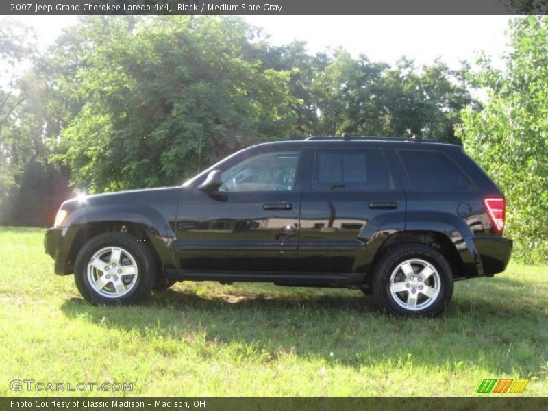 Black / Medium Slate Gray 2007 Jeep Grand Cherokee Laredo 4x4