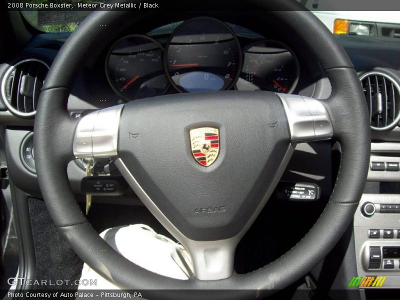 Meteor Grey Metallic / Black 2008 Porsche Boxster