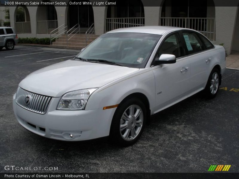 Oxford White / Light Camel 2008 Mercury Sable Premier Sedan