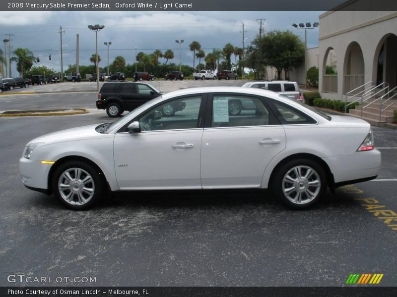 Oxford White / Light Camel 2008 Mercury Sable Premier Sedan