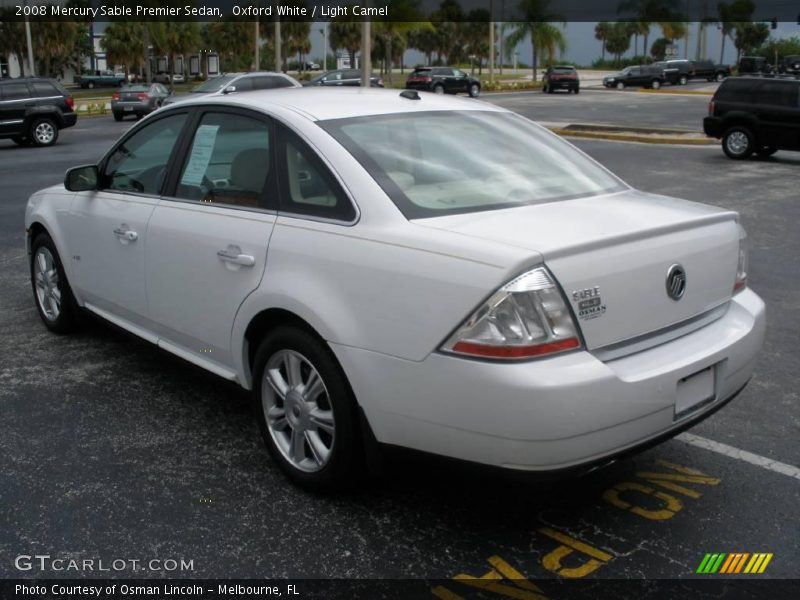 Oxford White / Light Camel 2008 Mercury Sable Premier Sedan