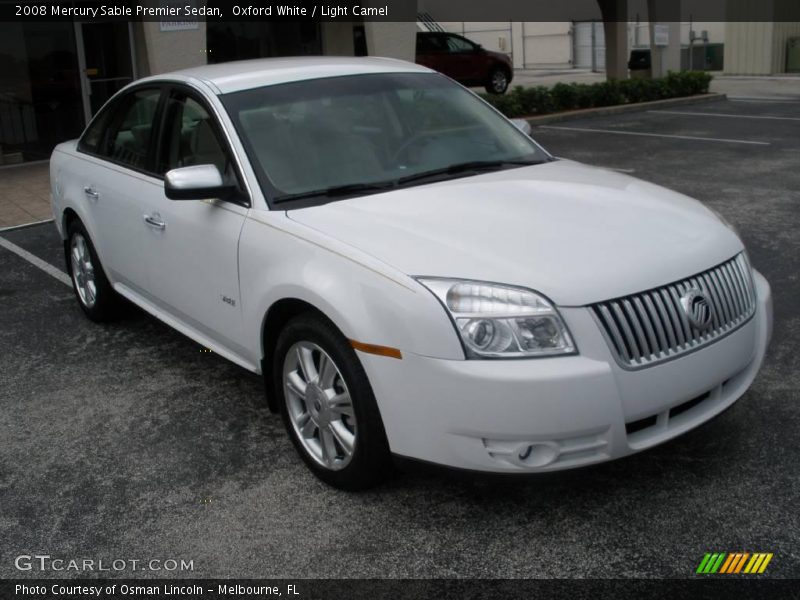 Oxford White / Light Camel 2008 Mercury Sable Premier Sedan