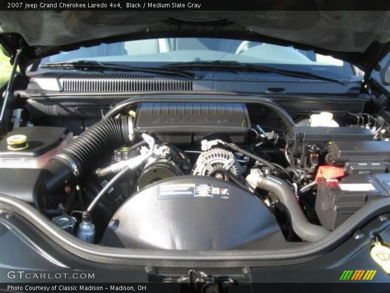 Black / Medium Slate Gray 2007 Jeep Grand Cherokee Laredo 4x4