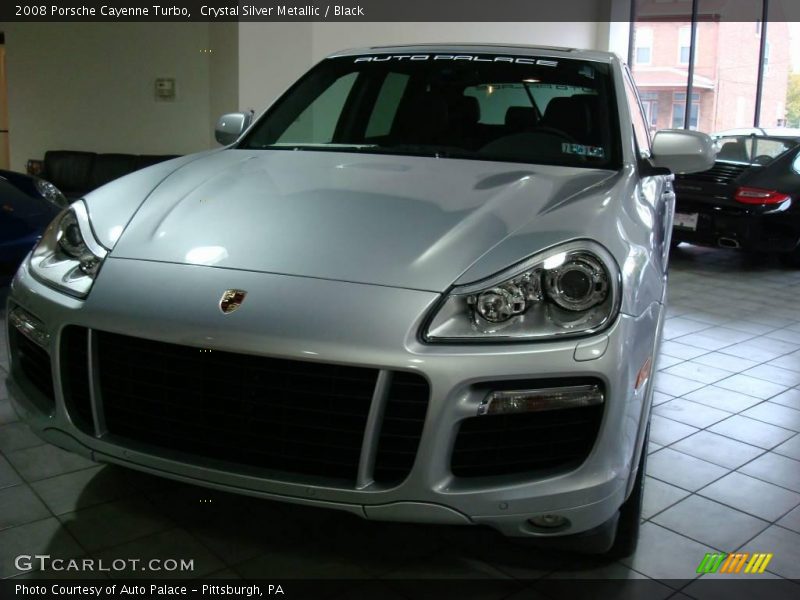 Crystal Silver Metallic / Black 2008 Porsche Cayenne Turbo