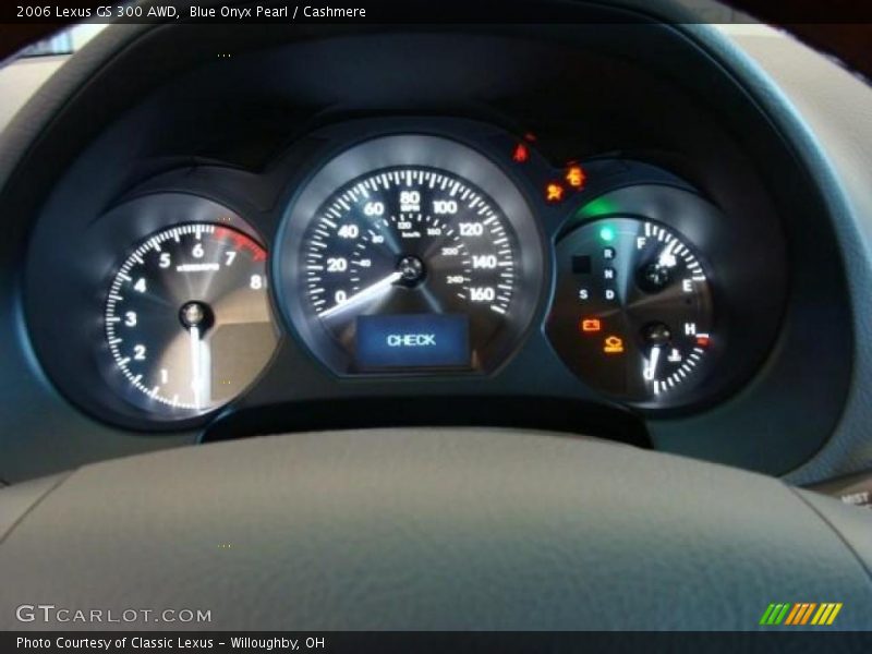 Blue Onyx Pearl / Cashmere 2006 Lexus GS 300 AWD