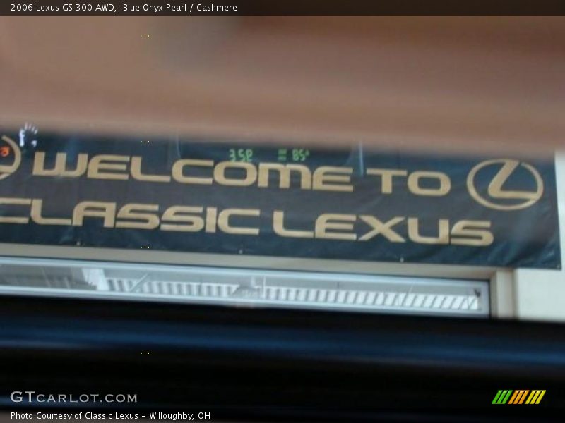 Blue Onyx Pearl / Cashmere 2006 Lexus GS 300 AWD