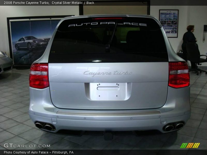 Crystal Silver Metallic / Black 2008 Porsche Cayenne Turbo