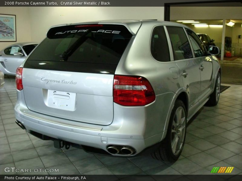 Crystal Silver Metallic / Black 2008 Porsche Cayenne Turbo