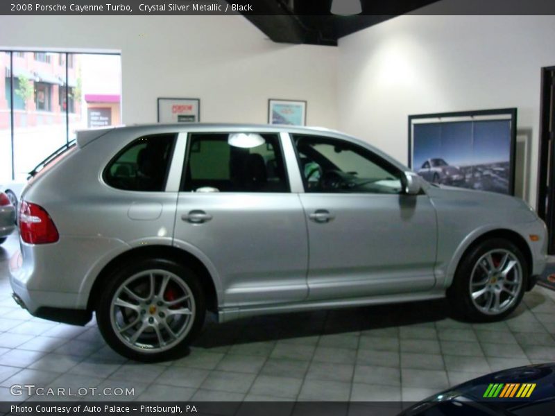 Crystal Silver Metallic / Black 2008 Porsche Cayenne Turbo