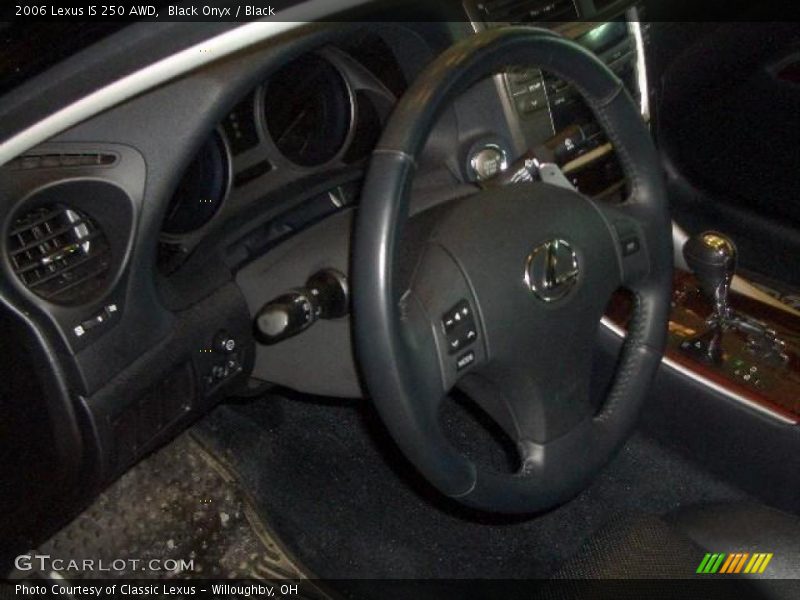 Black Onyx / Black 2006 Lexus IS 250 AWD
