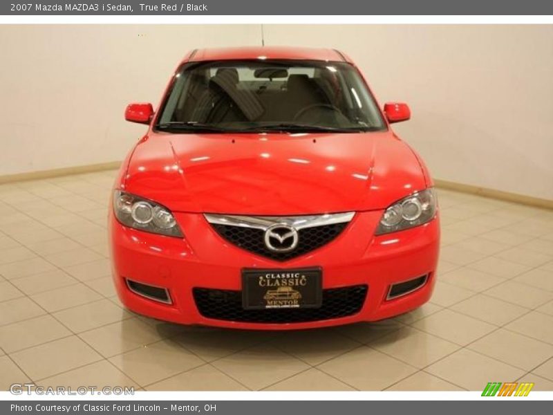 True Red / Black 2007 Mazda MAZDA3 i Sedan