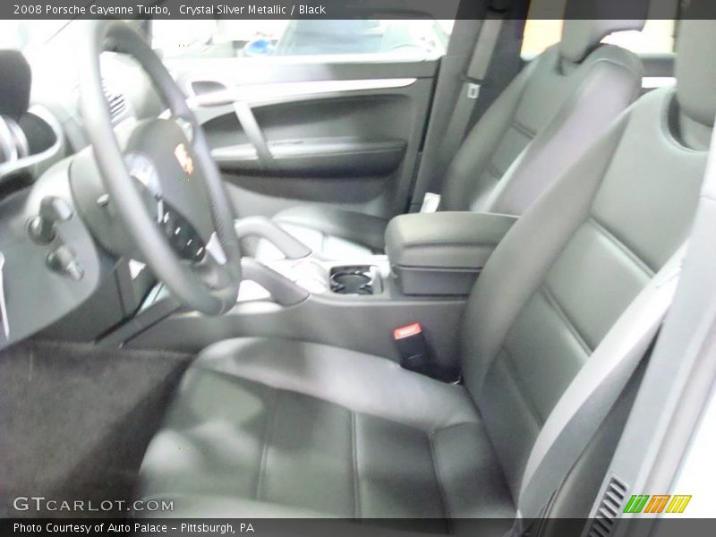 Crystal Silver Metallic / Black 2008 Porsche Cayenne Turbo