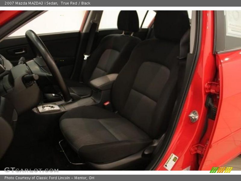 True Red / Black 2007 Mazda MAZDA3 i Sedan