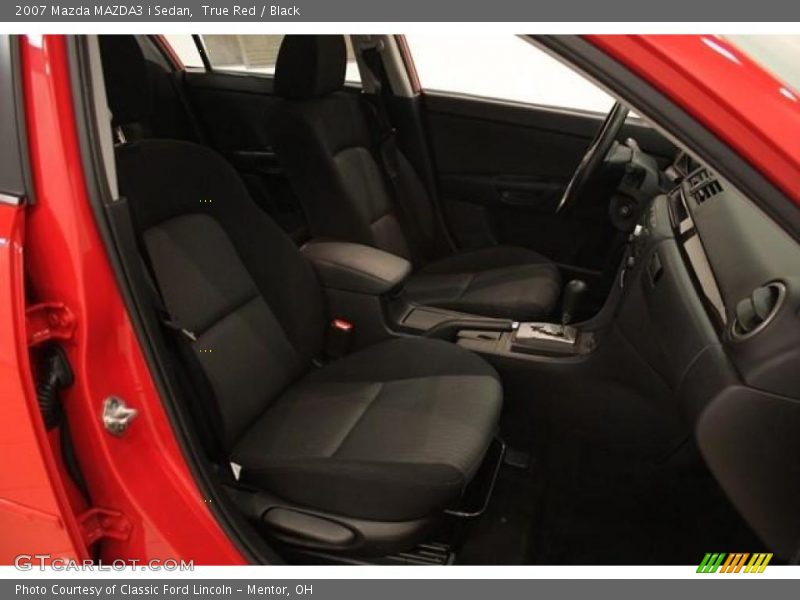 True Red / Black 2007 Mazda MAZDA3 i Sedan