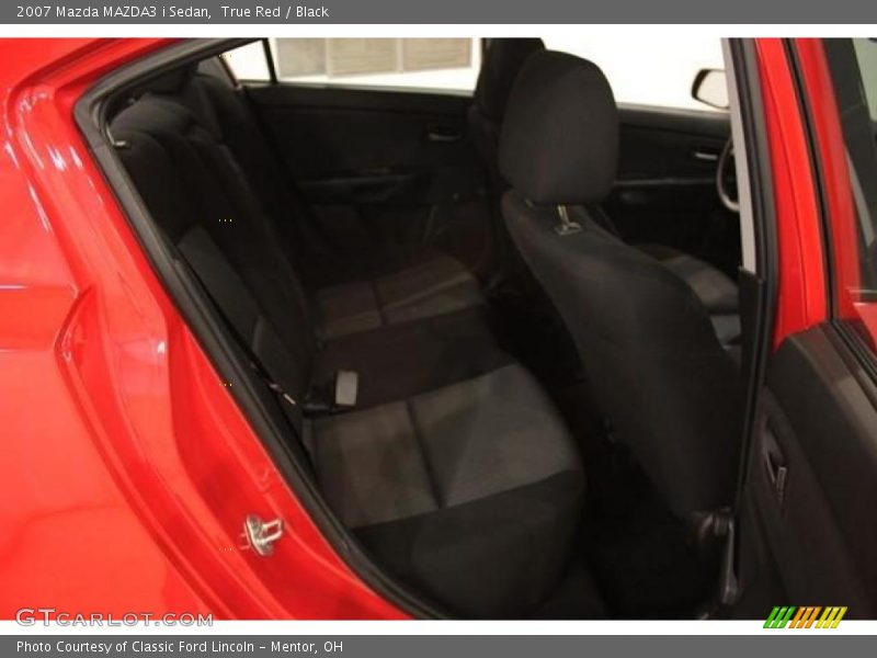 True Red / Black 2007 Mazda MAZDA3 i Sedan