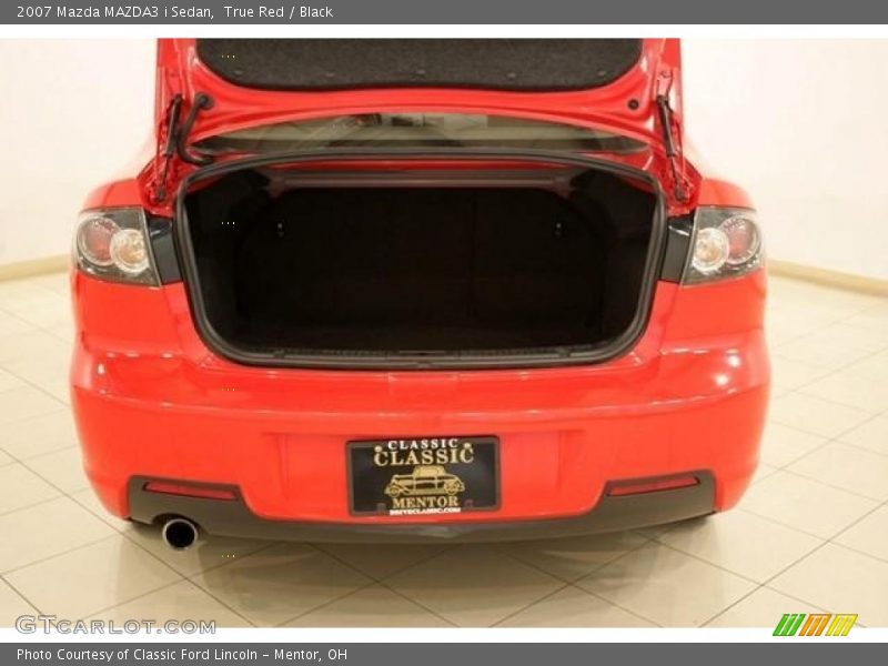 True Red / Black 2007 Mazda MAZDA3 i Sedan