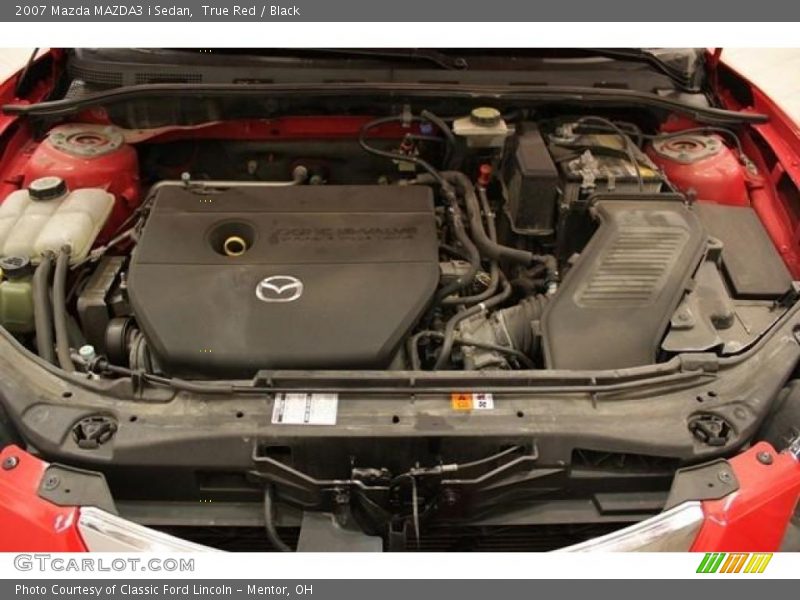 True Red / Black 2007 Mazda MAZDA3 i Sedan