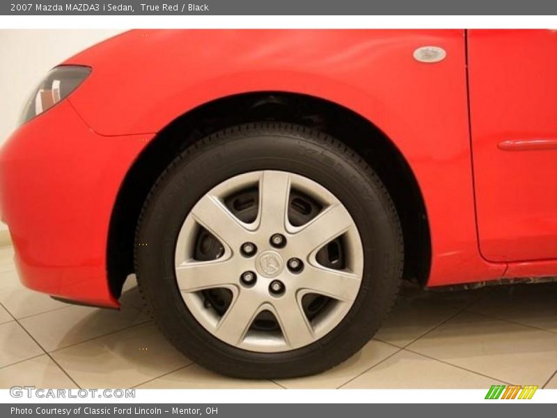 True Red / Black 2007 Mazda MAZDA3 i Sedan