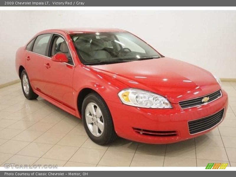 Victory Red / Gray 2009 Chevrolet Impala LT