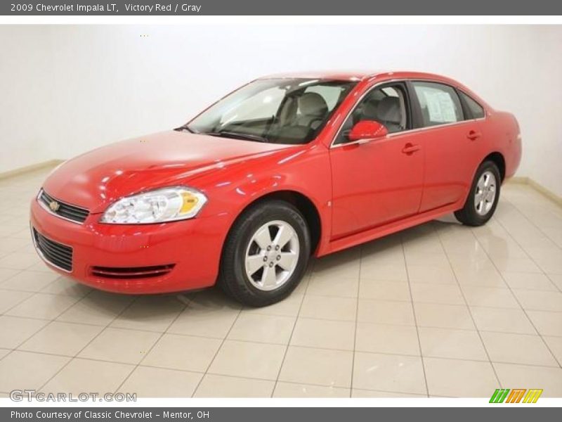 Victory Red / Gray 2009 Chevrolet Impala LT