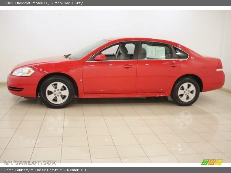 Victory Red / Gray 2009 Chevrolet Impala LT