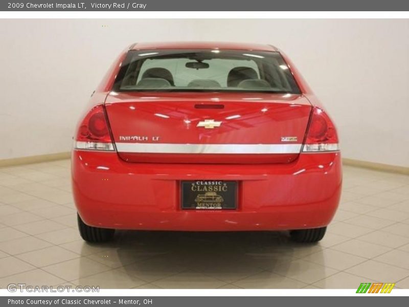 Victory Red / Gray 2009 Chevrolet Impala LT