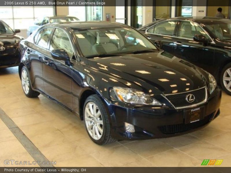 Blue Onyx Pearl / Cashmere Beige 2006 Lexus IS 250 AWD