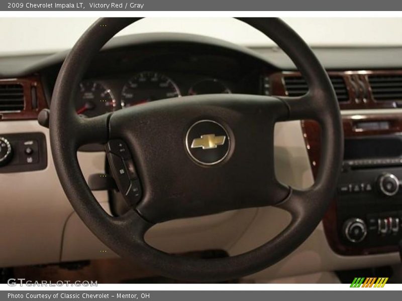 Victory Red / Gray 2009 Chevrolet Impala LT