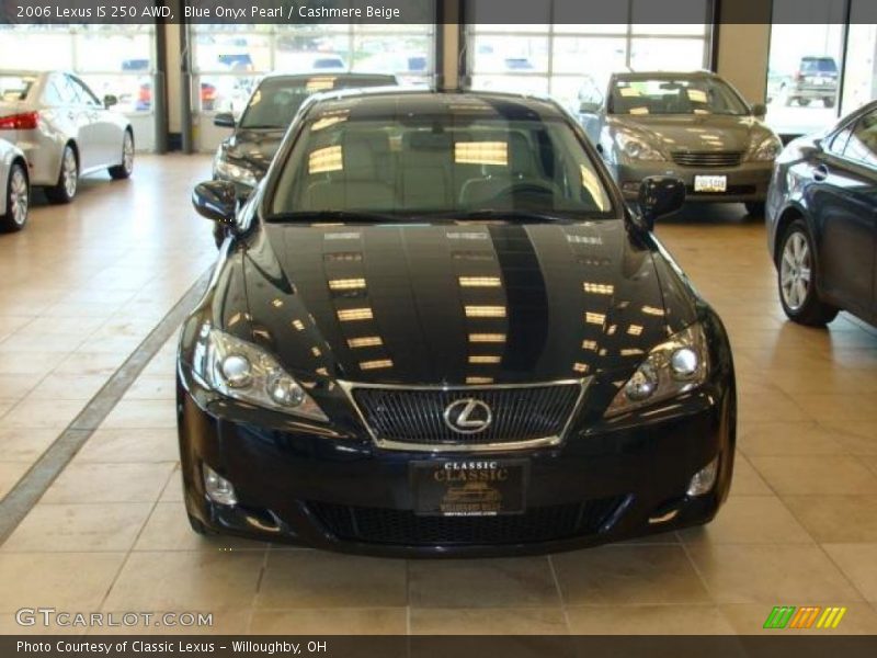 Blue Onyx Pearl / Cashmere Beige 2006 Lexus IS 250 AWD