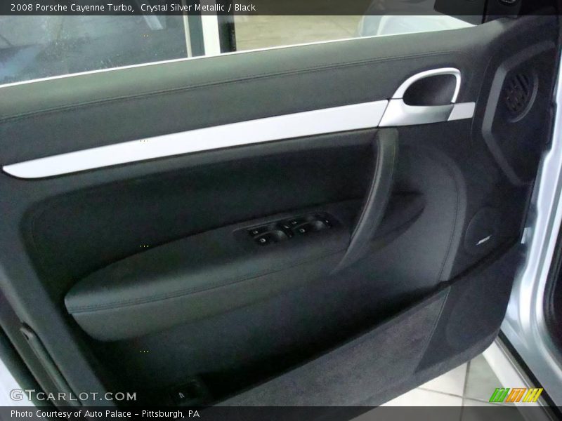 Crystal Silver Metallic / Black 2008 Porsche Cayenne Turbo
