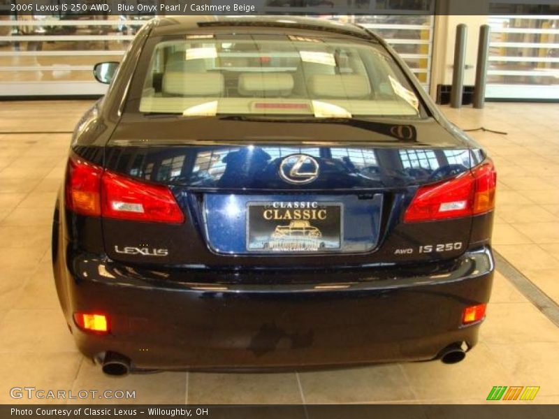 Blue Onyx Pearl / Cashmere Beige 2006 Lexus IS 250 AWD