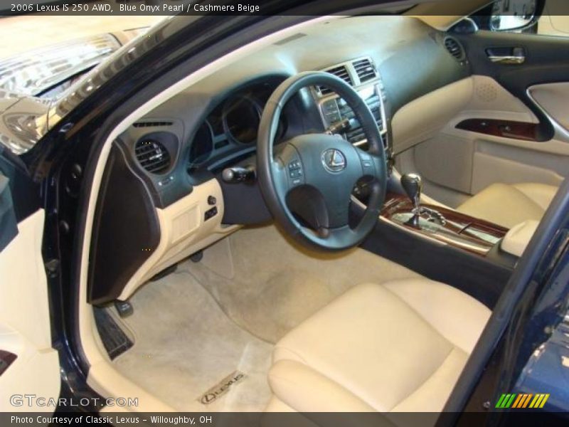 Blue Onyx Pearl / Cashmere Beige 2006 Lexus IS 250 AWD
