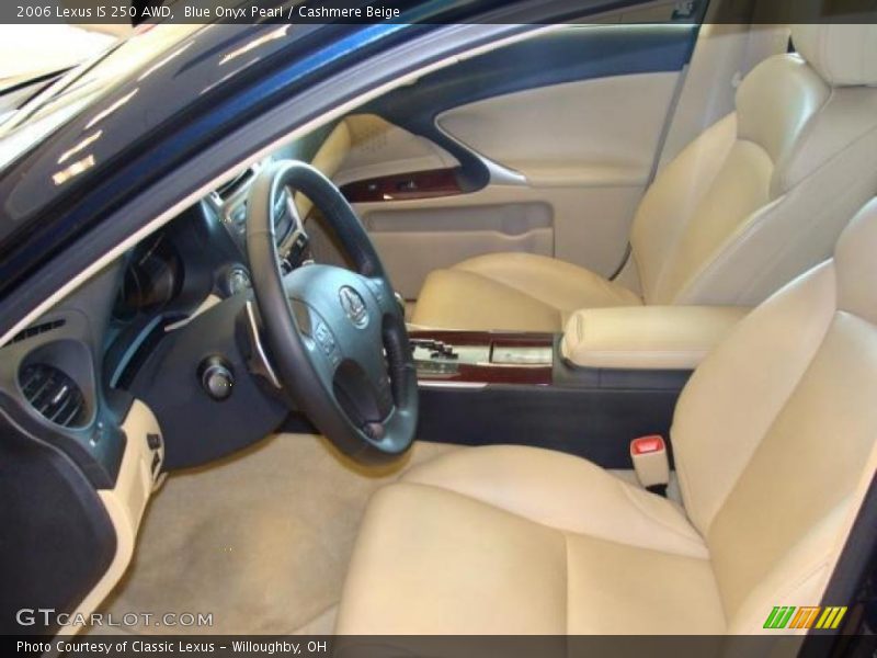 Blue Onyx Pearl / Cashmere Beige 2006 Lexus IS 250 AWD