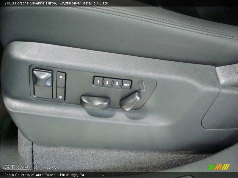 Crystal Silver Metallic / Black 2008 Porsche Cayenne Turbo