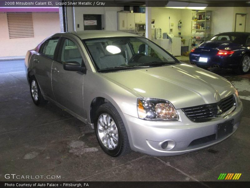 Liquid Silver Metallic / Gray 2008 Mitsubishi Galant ES
