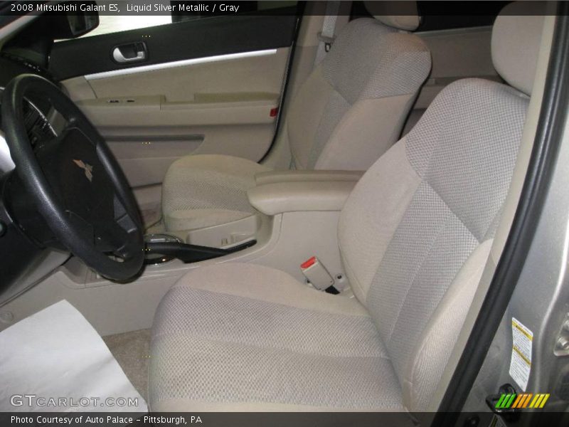 Liquid Silver Metallic / Gray 2008 Mitsubishi Galant ES