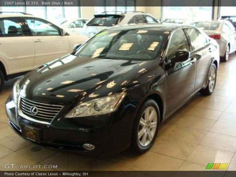 Black Onyx / Black 2007 Lexus ES 350