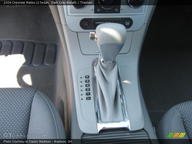 Dark Gray Metallic / Titanium 2009 Chevrolet Malibu LS Sedan