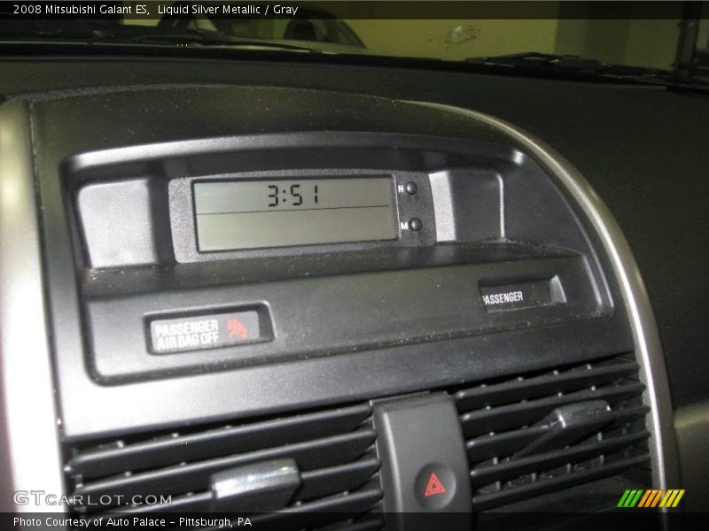Liquid Silver Metallic / Gray 2008 Mitsubishi Galant ES