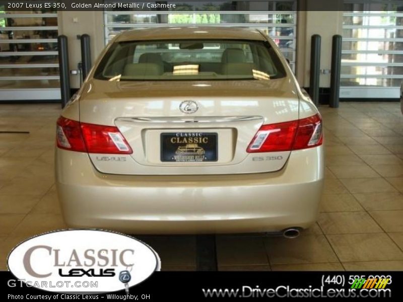 Golden Almond Metallic / Cashmere 2007 Lexus ES 350