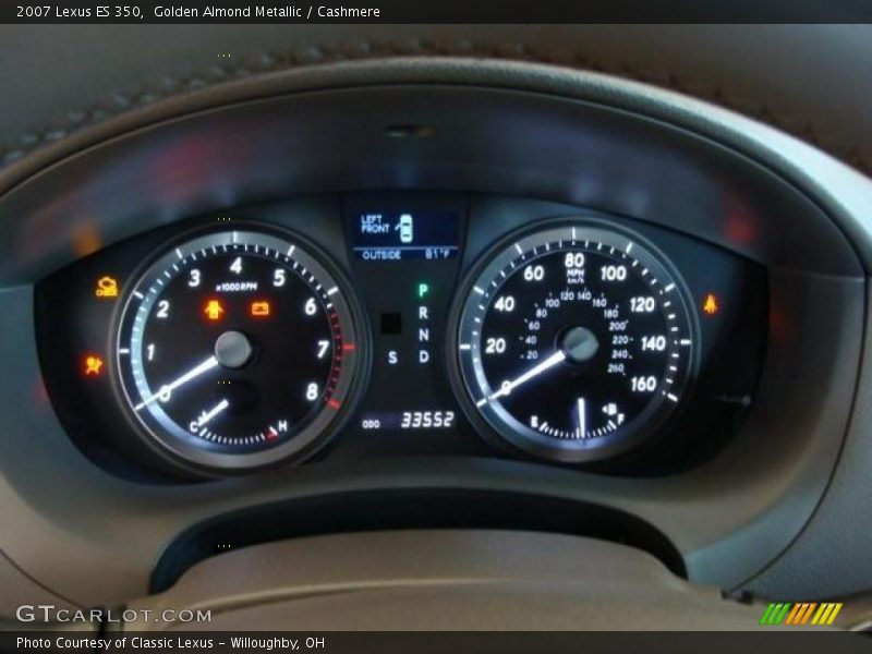 Golden Almond Metallic / Cashmere 2007 Lexus ES 350