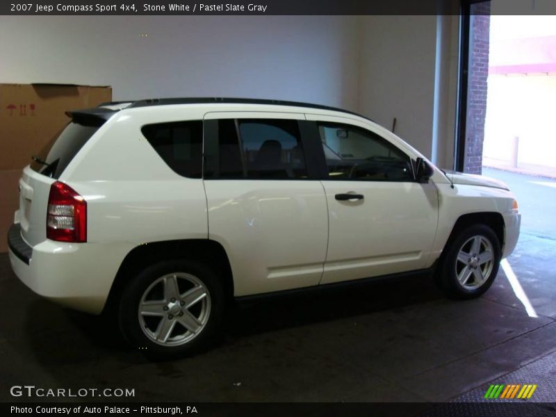 Stone White / Pastel Slate Gray 2007 Jeep Compass Sport 4x4