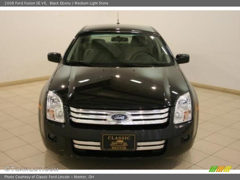 Black Ebony / Medium Light Stone 2008 Ford Fusion SE V6