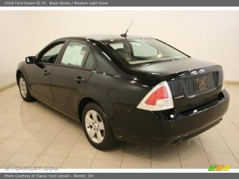 Black Ebony / Medium Light Stone 2008 Ford Fusion SE V6