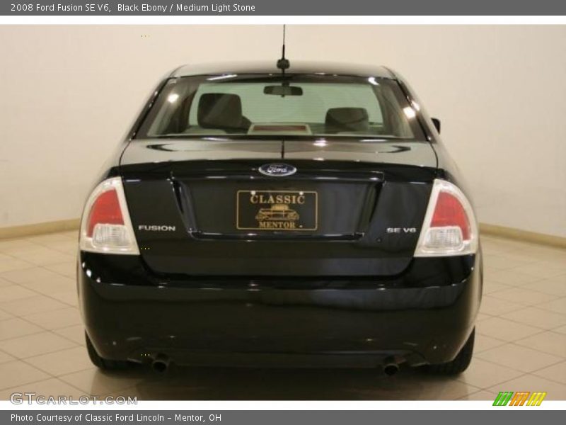 Black Ebony / Medium Light Stone 2008 Ford Fusion SE V6