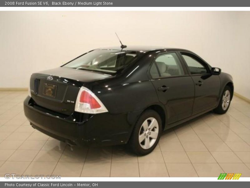 Black Ebony / Medium Light Stone 2008 Ford Fusion SE V6