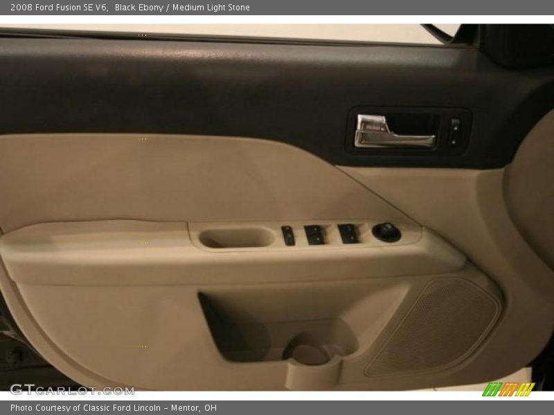 Black Ebony / Medium Light Stone 2008 Ford Fusion SE V6