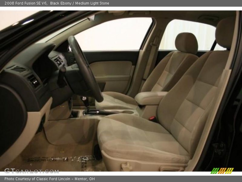 Black Ebony / Medium Light Stone 2008 Ford Fusion SE V6