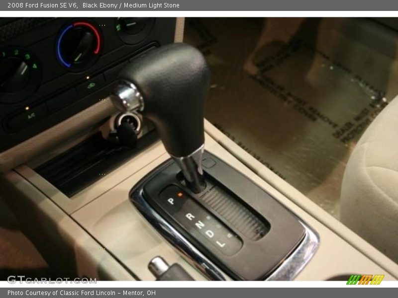 Black Ebony / Medium Light Stone 2008 Ford Fusion SE V6