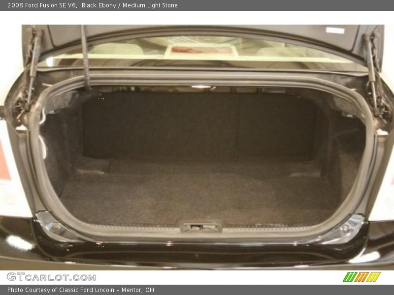Black Ebony / Medium Light Stone 2008 Ford Fusion SE V6